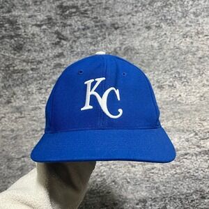 Kansas City Royals Hat Snap Back MLB Blue Embroidered Wool Vintage Adjustable